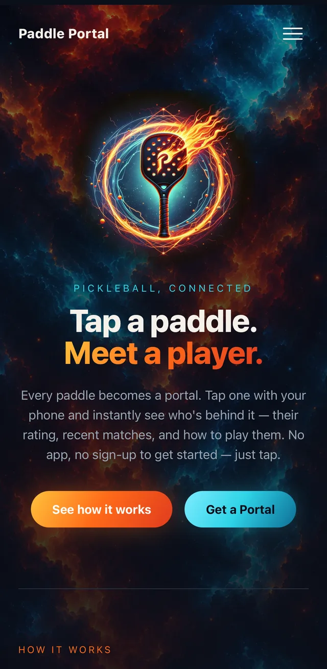 Tap a paddle, meet a player